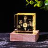 Adornos de alce lunar con forma de luna y nubes lluviosas, con cristales luminosos y tallados en el interior, regalo de cumpleaños para niñas, descompresión.