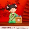 Figurita de Dama Hanfu Estilo Chino Tradicional Dinastía Tang Niña Regalo Cultural y Creativo para Atracciones Turísticas Decoración de Escritorio para el Hogar