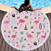 Toalla de Playa Redonda Moda Flamenco Suave Absorbente Borla Microfibra Impresión Digital Toalla de Baño Toalla Venta al por Mayor