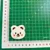 Patche Bordado de Cabeça de Urso Fofo de Desenho Animado Toalha Jaqueta de Penas Superfície de Sapato Buraco Reparo Capa de Celular Mochila Autoadesivo