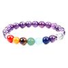 Pulsera transfronteriza de piedra ojo de tigre de 8 mm, ágata roja Dongling verde, juego de 3 pulseras, joyería con cuentas al por mayor