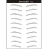 Pegatinas 3D para cejas transfronterizas al por mayor, imitación ecológica, tatuaje de cejas impermeable, pegatinas para cejas, pegatinas para cejas perezosas, en representación de cabello