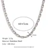 Europeu e Americano Simples Personalizado Liso Corrente Corrente de Cintura Conjunto Joias Aço Inoxidável Banhado a Ouro 18K Corrente de Caixa Longa Colar Pulseira para Mulheres