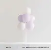Soporte de columna flotante de mesa de globos retro de colores decoración de escena de fiesta de cumpleaños infantil arreglo accesorios para fotos venta al por mayor
