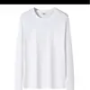 Camiseta de Manga Larga para Hombre al por Mayor 180g, Top de Color Sólido para Otoño, Camiseta Base Interior de Otoño, Camisa Cultural Versátil, Uniforme Escolar