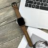 Correa de reloj adecuada para Apple Watch 765S9 Patrón de cuero Crazy Horse Correa de silicona y cuero para iWatch8