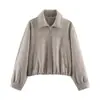 Estilo Europeo y Americano Transfronterizo Z 2026 Nueva Moda Ropa Femenina al por Mayor Cremallera Chaqueta Suave Abrigo 3046341