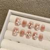 Colección de arte de uñas puramente usada a mano, parche de arte de uñas, uñas postizas desmontables, uñas largas y cortas, productos terminados de fototerapia al por mayor