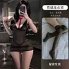 Lingerie Sexy de Renda Rosa Restrição Saia Bodycon Transparente qqny Sedutora Uniforme para Mulher que Não Precisa Tirar Dropshipping