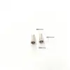 Ojal de Remache Hueco Latón Niquelado Electrolíticamente Puede Pasar Pruebas Ambientales 10.6mm de Alto Diámetro de Tubo 4mm