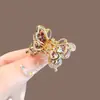 Acessórios de Cabelo Coreanos, Presilha Doce de Borboleta com Strass, Exquisite Presilha Lateral Pequena para Mechas, Acessórios de Cabelo Elegantes e Delicados para o Topo
