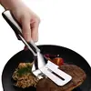 Espátula para freír y pinzas de acero inoxidable, espátula para freír pescado, espátula para bistec, espátula de cocina para el hogar, pinzas para bistec, herramienta para panqueques