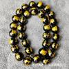 Ágata roja letras bronceadas dios de la riqueza de cinco vías cinco bendiciones joyería diy cuentas sueltas semiacabadas accesorios decorativos negro amarillo verde blanco