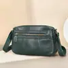 Bolsa de Ombro Feminina Casual para Viagem em Couro Bovino de Primeira Camada 2025, Bolsa Quadrada Pequena Elegante e Simples, Bolsa Transversal Versátil, Tendência