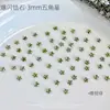 Rhinestones de estrella de cinco puntas de 3 mm con circonita 5A para decoración de uñas, mini estrellas coloridas brillantes de moda, forma irregular de fondo plano, paquete surtido