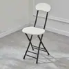 Silla plegable simple para respaldo al por mayor Silla de comedor para el hogar Silla de entrenamiento de oficina Taburete plegable Silla de dormitorio una generación de pelo