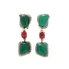 Pendientes de Aleación de Cobre para Mujer con Estilo Retro Francés, Diseño de Nicho, Temperamento Elegante de Gama Alta, Transmisión en Vivo Transfronteriza de Segunda Mano