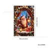 Fondo de cubierta de ventana navideña Escena de ventana de Papá Noel Tela colgante Decoración de fiesta navideña Fondo Pancarta Arreglo de escena navideña