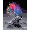Venta al por mayor de fábrica pintura al óleo digital DIY generación transfronteriza Amazon pintura de paisaje para niños pintura decorativa pintada a mano DIY comercio exterior