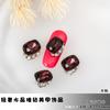 Explosivos nuevos accesorios para nail art corazón torcido amor cristal rectangular pila taladro acabado super flash diamante completo textura de lujo ligero taladro de uñas