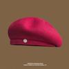 Boina de lana estilo coreano para mujer otoño e invierno circunferencia de cabeza grande cálida octogonal sombrero de nube retro favorecedora pequeña boina de pintor