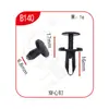 Clips de Fijación Rápida Universal Xinyida para Parachoques Delantero y Trasero, Guardabarros y Maletero de Coche