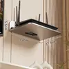 Estante para router, soporte de pared para decodificador y almacenamiento WiFi, organizador de pared para cámara, soporte suspendido sin perforación