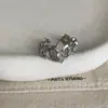 Anillo de Flor de Iris de Zirconia Lujoso y Único con Artesanía Fina, Exquisito y de Moda, Versátil para Hombres y Mujeres, Diseño de Anillo Abierto