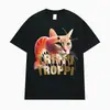 Camisetas para Hombre de Algodón con Meme de Gato Divertido Trippi Troppi Brainrot Italiano