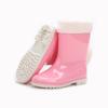 Fábrica Fonte Inverno Crianças Pelúcia Interna Galochas Moda Estudante Quentes Galochas Sapatos de Água