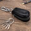 Emperor Paul Llavero Bolso para Llaves de Hombre Cuero Genuino Gran Capacidad Multifuncional Cierre de Cremallera Monedero Bolsa para Llaves de Coche Hombre