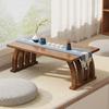 Mesa Pequeña de Bambú para Ventana Saliente Mesa Kang Doméstica Mesa de Centro Mesa de Té Tatami Japonés Mesa Baja para Dormitorio Sala de Estar Ventana Producto Nuevo