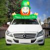 Calle transfronteriza. Decoración de maletero para coche con diseño de avión para el Día de San Patricio, festival irlandés, suministros para fiestas, fábrica de modelos de avión