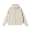 Chaqueta de moda con cremallera y cuello alto, ropa de trabajo con cremallera y diseños estampados, sudaderas con capucha de peso pesado, disponibles al por mayor y pedidos personalizados