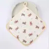 Toalla Cuadrada de Gasa para Bebé Estilo Ins Suave y Absorbente Toalla Facial para Recién Nacidos Pañuelo para la Cara de Bebé para Uso en Guardería
