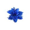 Adornos navideños, corona de ratán con flores doradas y rosas, flores decorativas, decoración navideña, suministros para árboles de Navidad DIY