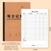 Livro Diário de Contabilidade em Couro Bovino Espesso 70g Páginas Internas Dupla Face Sem Vazamento Livro Razão Detalhado de Receitas e Despesas Familiares