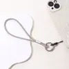 Cordón para Teléfono Móvil Lujo Accesible Llavero Colgante Diamante Completo Equipaje Cadena de Diamantes Colgante DIY Cuerda Corta de Muñeca Anti-Pérdida