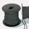 Fabricante Fornece Corda de Aramida Refletiva, Corda de Kevlar Preta, Corda Trançada de Fibra 1414, Resistente ao Desgaste e de Alta Resistência