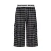 Calça Casual Feminina 2026 Primavera Nova Estilo College Retrô Americano Blocos de Cor Cintura com Cordão Perna Reta Solta