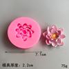 Novo molde de silicone de flor carnuda tridimensional molde de gesso de aromaterapia molde de decoração de bolo de chocolate de açúcar