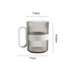Taza de Enjuague Bucal Transparente de Lujo Ligero para Parejas Taza Sencilla para Cepillo de Dientes Infantil Taza de Plástico Taza de Enjuague Bucal de Alto Valor Taza Dental