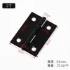 Bisagra Pequeña de Acero Inoxidable Chapado en Negro Transfronteriza para Puerta de Gabinete Apertura Plana Micro Mini Bisagra 1 Pulgada 2 Pulgadas 4 Pulgadas Bisagra de Apertura Plana