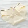 Braguitas de niña cachorra lindas algodón puro transpirables 10A entrepierna extendida antibacteriana tiro medio cubren cadera calzones para estudiante