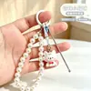 Llavero de cachorro de resina con cuentas de dopamina, accesorio colgante para bolso girly, cortaúñas, limpiador de oídos, llavero