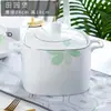 Conjunto de Louças e Pratos de Porcelana Óssea, Tigelas e Pratos Estilo Europeu Doméstico de Jingdezhen, Conjunto de Tigelas Individuais Livremente Combinável