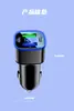 Cargador de Teléfono Móvil para Coche Nuevo Cabezal de Carga Súper Rápida Anillo de Aleación con Múltiples Puertos Pantalla Digital Cabezal de Carga Rápida Convertidor para Coche