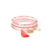 Pulsera Multicapa Personalizada Hecha a Mano con Cuentas Estilo Ins de Gama Alta para Mujer Pulsera Plegable de Cerámica Suave para Mujer Nicho