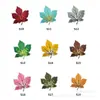 Pegatina de tela bordada para la espalda papelería zapatos tela adhesiva de poliéster pegatina de tela color hoja de arce color una variedad de combinaciones