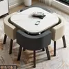 Mesa e cadeiras de lazer simples para varanda, para recepção de escritório, cafeteria, área de descanso de escritório de vendas, uso comercial e doméstico, pequena mesa redonda